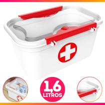 Maleta Caixa Primeiros Socorros C/2 Travas 1,6 Litros
