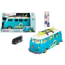 Maleta Carry Case Majorette The Originals VW Volkswagen T1 Kombi c/ Luz p/ 10 Carros