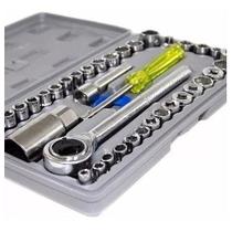 Maleta Catraca Soquetes Chave Reversível 40 Pçs !