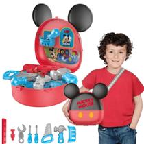 Maleta com Alça Mickey construtor com Acessórios Multikids