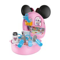 Maleta Com Alça Minnie Médica Com Acessórios Multikids.