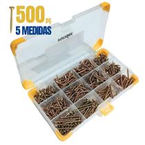 Maleta com Parafusos Chipboard 500pç
