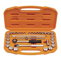 Maleta com Soquetes e Acessórios 3/8'' Milímetros e Polegadas - 33 Peças Tramontina PRO