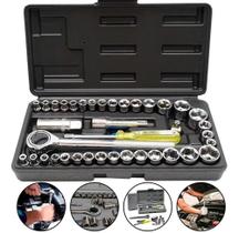 Maleta Combo De Chaves Conjunto Canhão Fácil de Usar 40 pçs LWJ-138