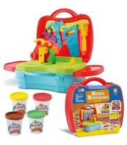 Maleta Construção Com Massinha De Modelar Infantil Divertoys