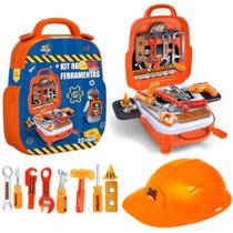 Maleta Construtor 4 em 1 Ferramentas Mochila Mesa e Chapéu