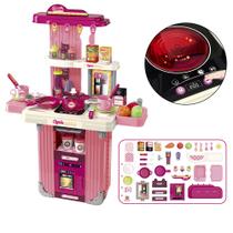 Maleta Cozinha Divertida Plus Infantil Com Luz - DM TOYS Maleta Cozinha Divertida Plus Infantil Com Luz - DM TOYS