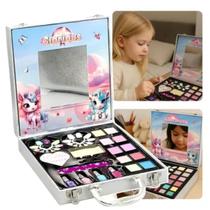 Maleta Cromada Infantil com 22 Itens de Maquiagem Realista Maleta Cromada Infantil com 22 Itens de Maquiagem Realista