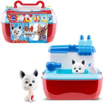 Maleta De Brinquedo Infantil Doutor Canino Com Acessórios Cachorro Sai Água De Verdade Roma Brinquedos