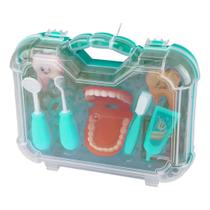 Maleta de Brinquedo Mini Kit do Dentista Grande com 9 Peças Paki Toys