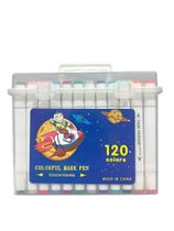 Maleta De Caneta Touch Ponta Dupla 120 Cores Para Colorir Desenho