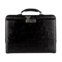 Maleta de couro Block preto Masculino