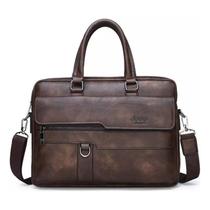 Maleta de couro Jeep Buluo para homens original 38x28x7 cm