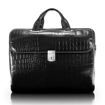 Maleta de couro para tablet McKlein Servano 13" Embossed Crocco