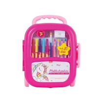 Maleta de Desenho Infantil Completa 21 Peças - BRW Magic