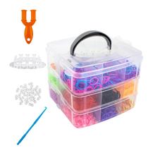 Maleta de Elásticos Pulseiras Loom Band Infantil Maleta de Elásticos Pulseiras Loom Band Infantil
