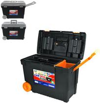 Maleta de ferramenta car box com rodinha 5100 30x59,5x41,5cm - ARQPLAST