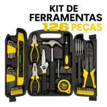 Maleta De Ferramentas 126pcs Profissional Bomvink BOM 3907 Preto Conjunto Completo