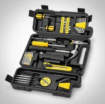 Maleta de Ferramentas 200 Peças Completa Profissional Black Bull Com Alicate Martelo e Chaves