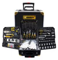 Maleta De Ferramentas Em Aluminio C/ 399 Pcs Cromo Vanadio Titanium Platina Titanium Platina