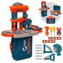 Maleta de Ferramentas Infantil 3 em 1 Multi Montagens Brinquedo Faz de Conta - ATENTU