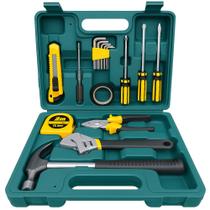 Maleta De Ferramentas Kapbom 16 Peças Kit Completo Com Alicate Martelo Chave Inglesa Jogo Allen