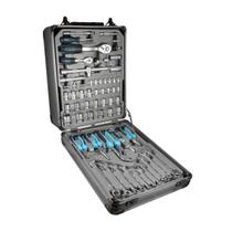 Maleta de Ferramentas Profissional 186 peças Aluminio escuro Eda