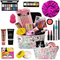 Maleta de Maquiagem Adulto Mais touca de cetim - Pele Negra