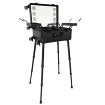 Maleta De Maquiagem Camarim Profissional Com Bluetooth Mp3 E Rodinhas