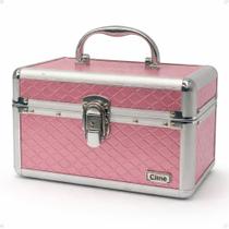 Maleta de Maquiagem Cisne Rosa e Prata com 1 Bandeja Csn-lc5131 Maleta de Maquiagem Cisne Rosa e Prata com 1 Bandeja Csn-lc5131