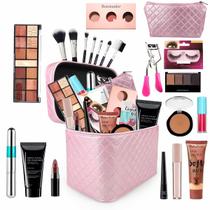 Maleta De Maquiagem Completa Corretivo Iluminador BZ15