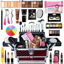 Maleta De Maquiagem Completa Ruby Rose Super Essencial - Bazar Na Web