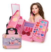 Maleta De Maquiagem Infantil Sombra Batom Gloss Blush Fenzza Maleta De Maquiagem Infantil Sombra Batom Gloss Blush Fenzza