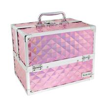 Maleta De Maquiagem Joias Vazia 6 Bandejas Com Fechadura