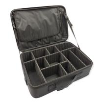 Maleta de maquiagem profissional com divisória organização make grande preto Maleta de maquiagem profissional com divisória organização make grande preto