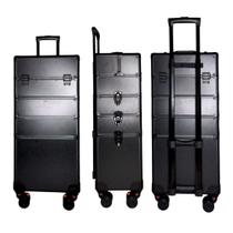 Maleta De Maquiagem Profissional Com Rodinhas 4 Andares