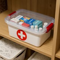 Maleta de Medicamentos Caixa Cosmetic Box Primeiros Socorros Tamanho Grande, Media,Pequena e Transparente