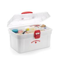 Maleta De Medicamentos Primeiros Socorros Mega Luxo 37x25x22 Cm 186 Nitron