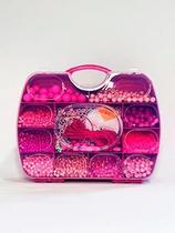 Maleta de miçangas Pink Dream- Inspirado na Barbie - Aprox 3400 peças - La Mode Arte e Criação