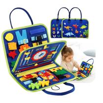 Maleta de Montessori Sensorial Brinquedo Educativo Atividade Infantil Coordenação Motora para Crianças Kizumba -