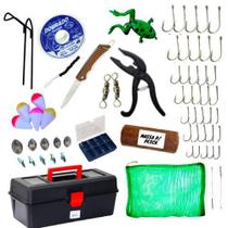 Maleta De Pesca Com Estojo Massa Alicate Pega Peixe + Itens Maleta De Pesca Com Estojo Massa Alicate Pega Peixe + Itens