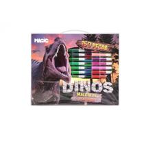 Maleta de pintura 150 peças dinos