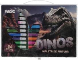 Maleta De Pintura 86 Pecas - Dinossauros