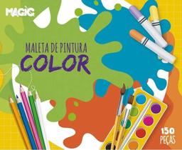 Maleta de Pintura Color 150 Peças - Conjunto Para Uso Escolar - Magic Kids