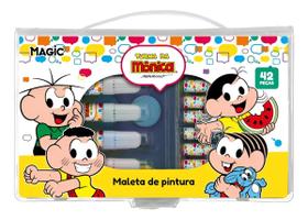 Maleta De Pintura Com 42 Peças Turma Da Mônica