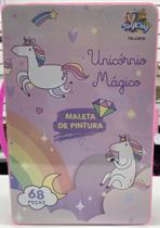 Maleta de pintura com 68 peças unicórnio