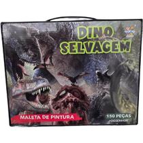 Maleta de Pintura Dino Selvagem c/ 150 Peças