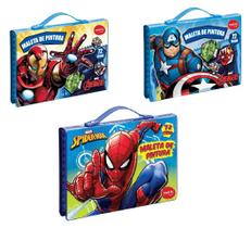 Maleta De Pintura Escolar Infantil AVENGERS Com 72 Peças - molin