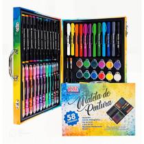 Maleta de Pintura Estojo de Pintura Infantil 58 Peças Arte