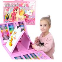Maleta de pintura Infantil 208 peças para crianças - FunGame